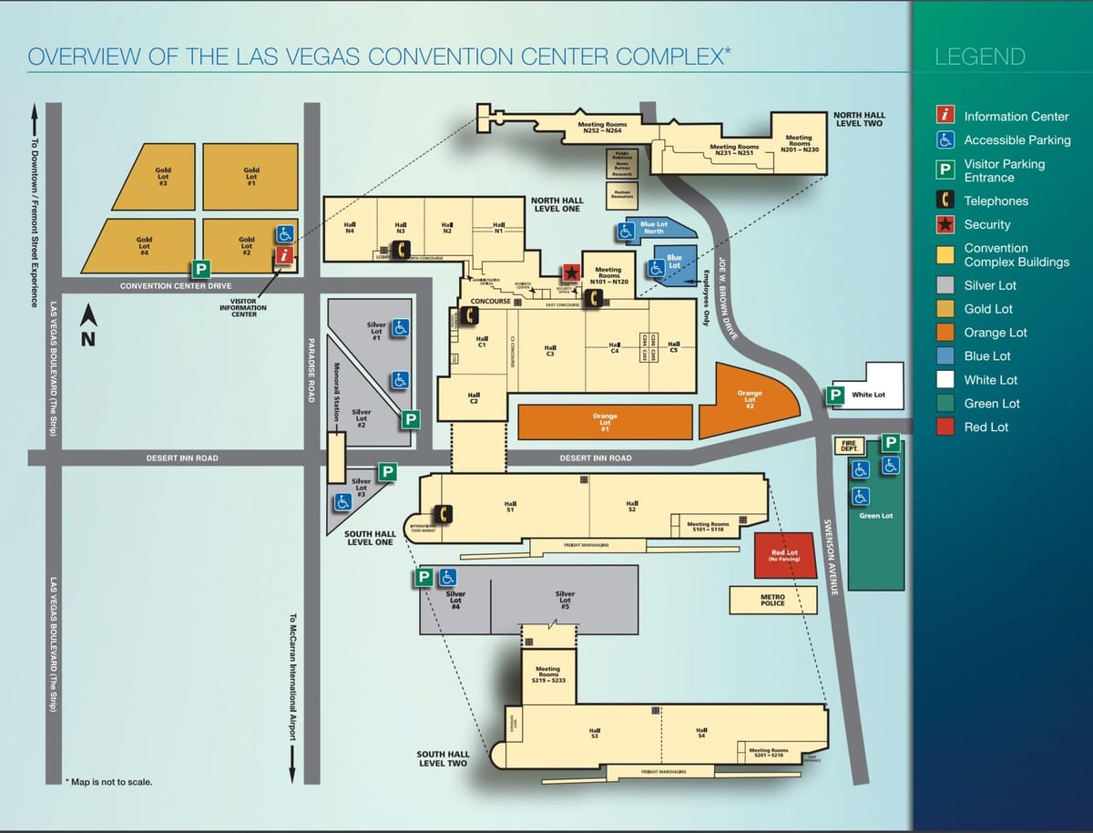 ramani ya Las Vegas mkataba center