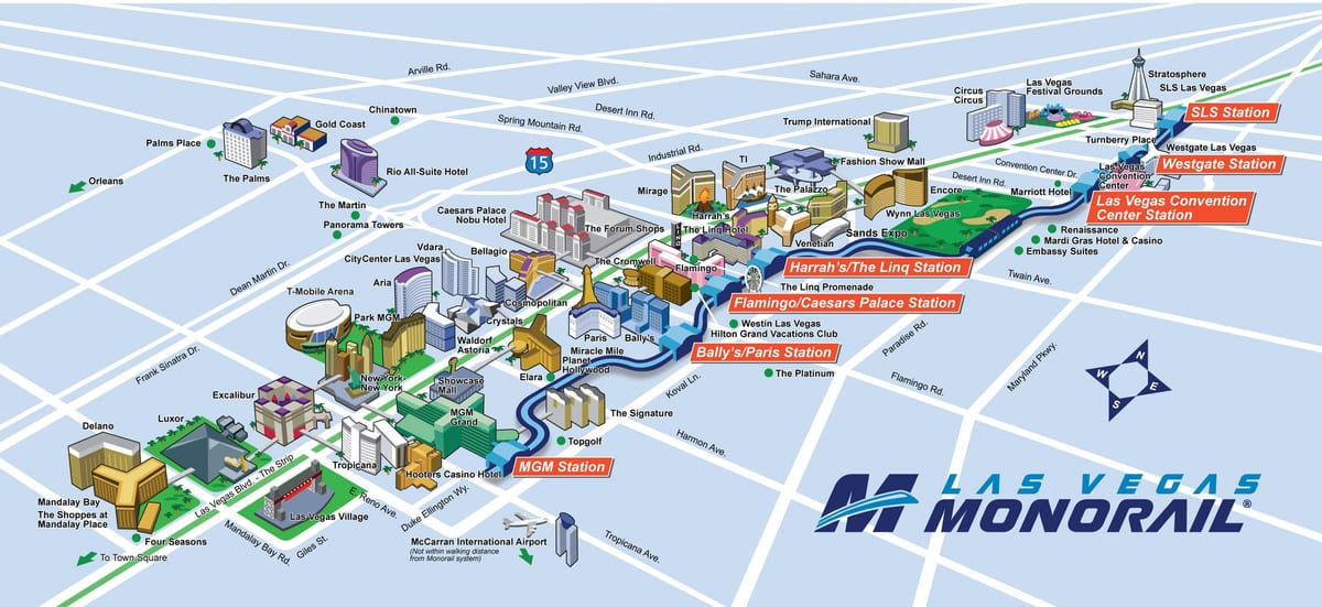 monorail Vegas ramani