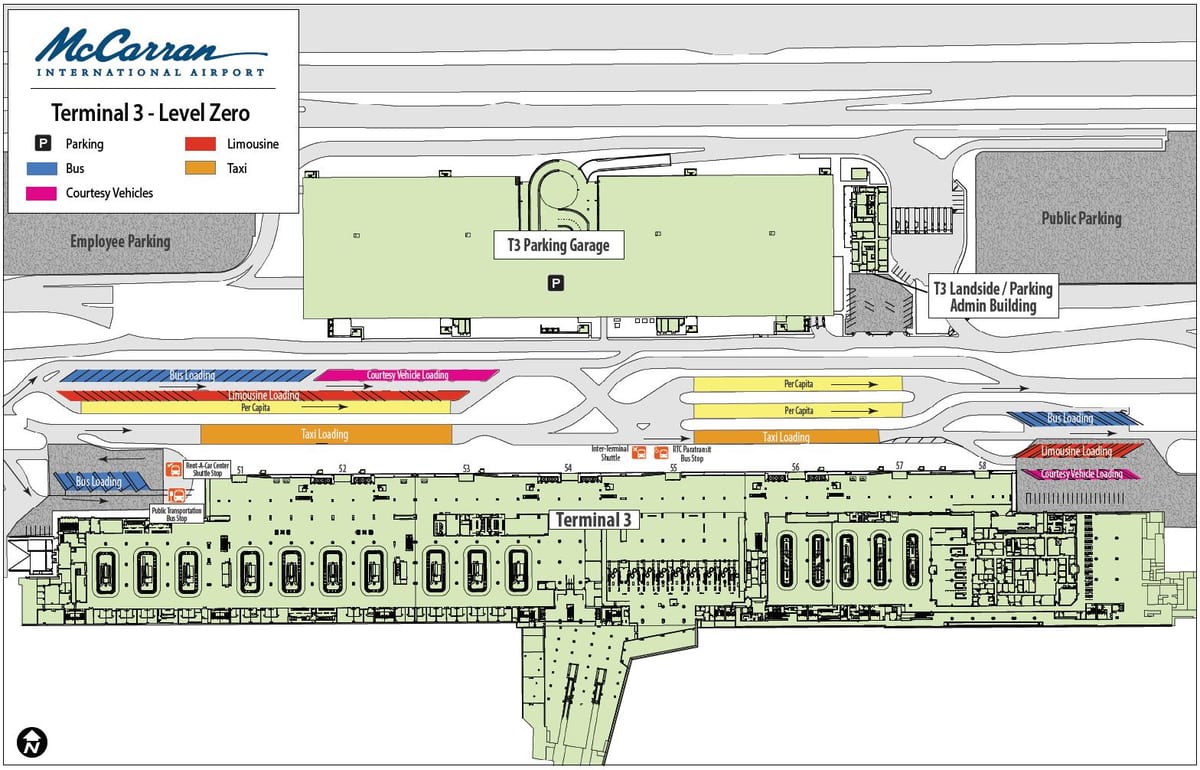 Las Vegas airport ramani terminal 3