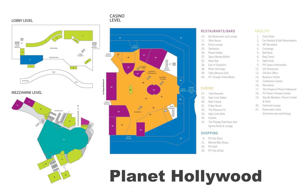 Las Vegas strip ramani Planet Hollywood