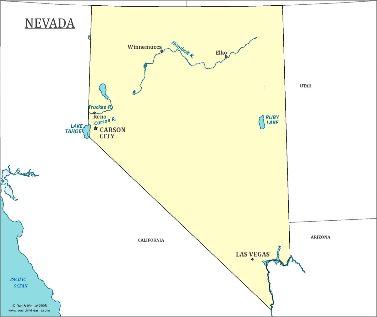 ramani ya Las Vegas Nevada
