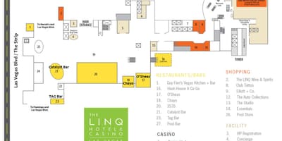 Ramani ya Linq Las Vegas