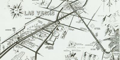 Zamani Las Vegas strip ramani